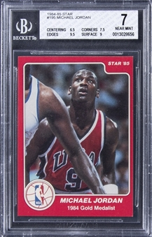 1984-85 Star #195 Michael Jordan Rookie Card - BGS NM 7